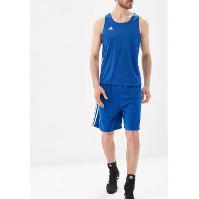 Форма для занятий боксом Base Punch New шорты + майка ADIDAS ADIBTT02/ADI синяя XXS