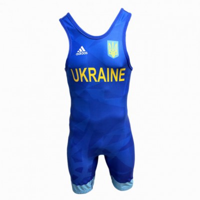 Костюм для боротьби (трико) UWW ADIDAS 1633BLUE V1 синій S