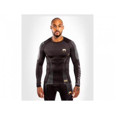 Рашгард VENUM Athletics Compression Long Sleeve T-shirt M чорний/сірий (5234)