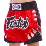 Шорты для тайского бокса и кикбоксинга FAIRTEX BS0611 M красный-черный