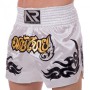 Шорти для тайського боксу та кікбоксингу Another Boxing Heroe 2342 розмір XL (50-52) White-Gold-Black