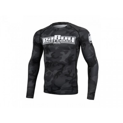 Рашгард PIT BULL All Black Camo - Long Sleeves XL чорний/камуфляж (5090)