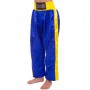 Штани для кікбоксингу дитячі MATSA KICKBOXING MA-6732 (синій-жовтий, 8 років, зріст 122 см)