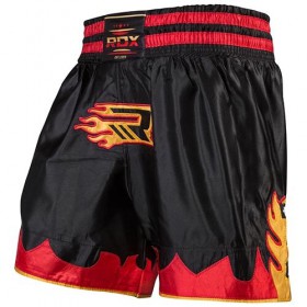 Шорти World Sport для кікбоксингу чорно-червоні, розмір M