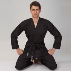 Кімоно для карате MATSA MA-0017 170см чорний