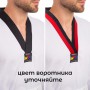 Кімоно для тхеквондо (добок) WTF CO-012 розмір: 5 (зріст 150) білий-чорний