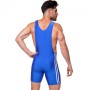 Трико для боротьби борцівське трико Zelart Heroe 3536 розмір XL (50-52) Blue