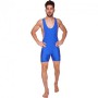 Трико для боротьби борцівське трико Zelart Heroe 3536 розмір XL (50-52) Blue