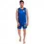 Форма для тайського боксу Everlast Zelart Heroe 1269 розмір 3XL зріст 170см Blue-Yellow