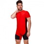 Трико для боротьби борцівське трико Zelart Heroe 0716 розмір 3XL (50-52) Red-Black