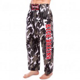 Штани для кікбоксингу TWINS KBT-2 XL сірий камуфляж