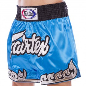 Шорти для тайського боксу та кікбоксингу FAIRTEX BS0631 L блакитний