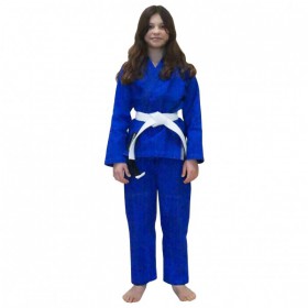 Кімоно дитяче для бразильського Джиу-Джитсу Firepower Classic Синє (M4)