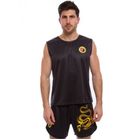 Форма для тайського боксу Everlast Zelart Heroe 1269 розмір 2XL ріст 160см Black-Yellow