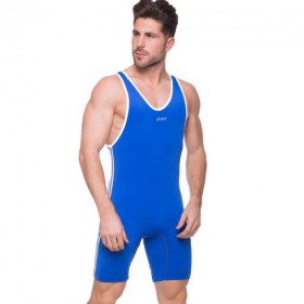 Трико для боротьби борцівські трико Asics 5440 розмір XS (42-44) Blue