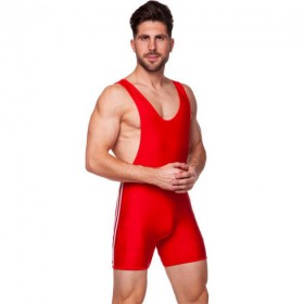Трико для боротьби борцівські трико Zelart 3536 розмір L (48-50) Red