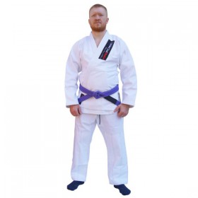 Кімоно для Бразильського Джиу-Джитсу FirePower NEW 3.0 (А0) Біле з чорним