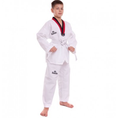 Кімоно для тхеквондо (добок) DADO CO-5567 5 (зріст 150) білий-чорний (IN07677)
