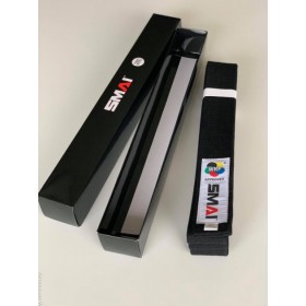 Пояс для кімоно Delux Version з ліцензією WKF SMAI чорний розмір 240
