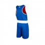 Форма для боксу TITLE Reversible Aerovent Elite Amateur Boxing Set Двостороння Синя/Червона (L)