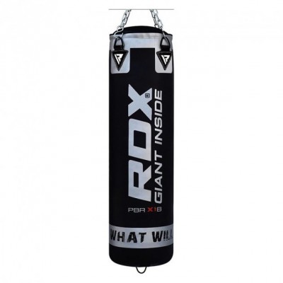 Боксерський мішок RDX Leather Black 1.4 м, 45-55 кг