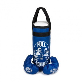 Боксерський набір Zelart, середній, синій, груша, рукавички, (бокс/СР/син)