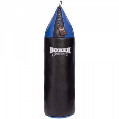 Для боксу Мішок боксерський BOXER (1004-01) Висота 95см Чорний-синій (MA01974)