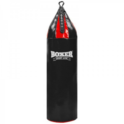 Для боксу Мішок боксерський BOXER (1006-01) Висота 95см Чорний-червоний (MA01979)