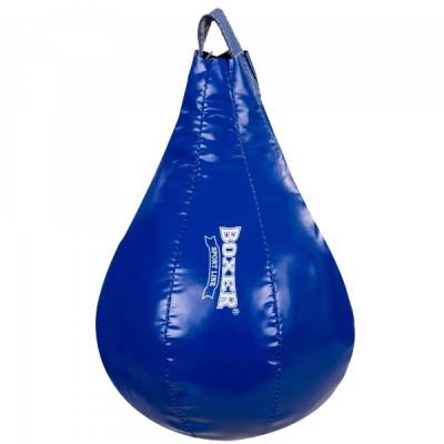 Для боксу Груша боксерська підвісна BOXER (1014-01) 50x32см Синій (MA01109)