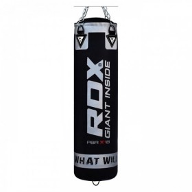 Боксерський мішок RDX Leather Black 1.2 м, 40-50 кг