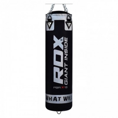 Боксерський мішок RDX Leather Black 1.2 м, 40-50 кг