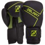 Рукавички для боксу шкіряні на липучці Zelart Heroe 3149 Black-Neon Green 10 унцій
