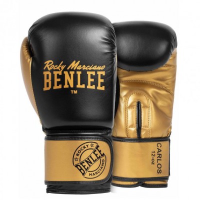 Рукавички боксерські Benlee CARLOS 10oz /PU/чорно-золоті