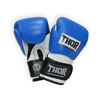 Рукавички боксерські THOR PRO KING 14oz/PU/синьо-біло-чорні