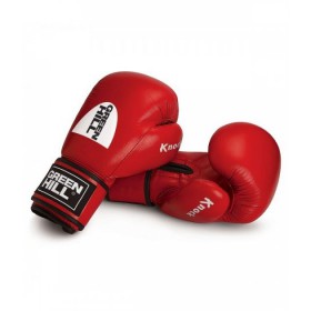 Рукавички боксерські Green Hill 'KNOCK' ФБУ 12 унцій Червоні