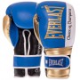 Рукавички для боксу та єдиноборств шкіряні на липучці Everlast Heroe 0578 10 унцій Blue-Gold-White