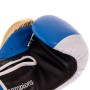 Рукавички для боксу та єдиноборств шкіряні на липучці Everlast Heroe 0578 10 унцій Blue-Gold-White