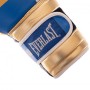 Рукавички для боксу та єдиноборств шкіряні на липучці Everlast Heroe 0578 10 унцій Blue-Gold-White