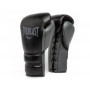 Професійні рукавички EVERLAST Powerlock-2 Pro Fight Gloves 10 унцій XL чорний/сірий (5230)