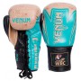 Рукавички для боксу та єдиноборств шкіряні Venum Hammer Pro Pro VL-2021 Brown-Blue-Black 14 унцій