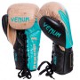 Рукавички для боксу та єдиноборств шкіряні Venum Hammer Pro Pro VL-2021 Brown-Blue-Black 14 унцій