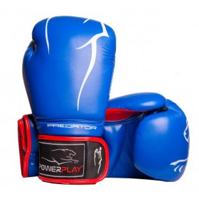 Боксерські рукавички PowerPlay 8 унцій Синій 3018 (MR59420)