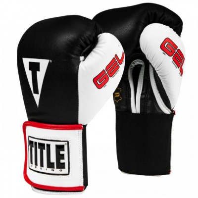 Боксерські рукавички Title Gel Elastic World Training Gloves (чорні) [16 унцій]