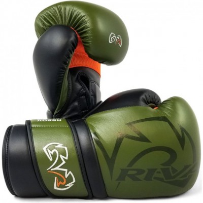 Боксерські рукавички для спарингу RIVAL RS80V Impulse Sparring Gloves хакі 12 oz