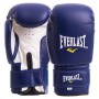 Рукавички для боксу та єдиноборств на липучці Everlast Champ 0033 синій-білий 4 унції