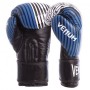 Рукавички для боксу та єдиноборств Venum Pro шкіряні 6737 White-Blue-Black 12 унцій