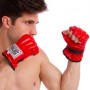 Снарядні рукавички шкіряні шингарти Everlast Heroe 01044 Red розмір L