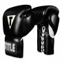 Боксерські рукавички TITLE Boxeo Mexican Leather Lace Training Gloves Tres (18oz) Чорні