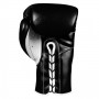 Боксерські рукавички TITLE Boxeo Mexican Leather Lace Training Gloves Tres (18oz) Чорні