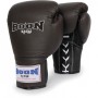 Боксерські рукавички BOON SPORT Leather Lace Training Gloves коричневий 12 Oz